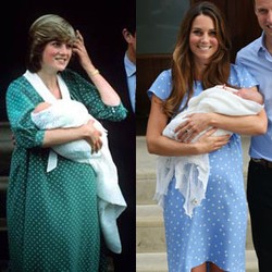 Dress Polkadot Putri Diana dan Kate Middleton Pasca Melahirkan
