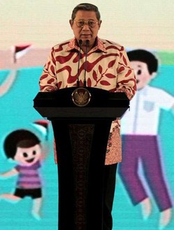 Buka Puasa Bareng 5.000 Anak Yatim, SBY Minta Anak-anak Rajin Belajar