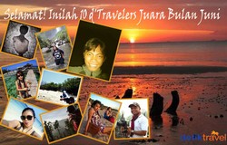 Selamat! Inilah 10 dTravelers Juara Bulan Juni