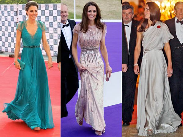 Kecantikan Kate Middleton Dibalut Gaun Jenny Packham
