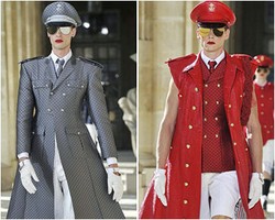 Pria-pria Pakai Lipstik Merah Hiasi Fashion Show di Paris