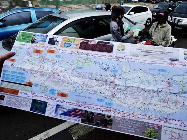 5.000 Peta Mudik Disebar Gratis di Bundaran HI