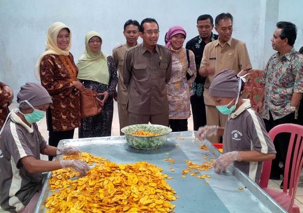 Suswono Tinjau Sentra Industri Keripik Pisang