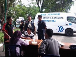 Sopir Bus di Medan Dites Urine, 1 Positif Narkoba