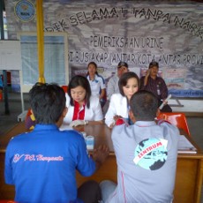 Waspadai Sopir Bus Teler, BNNP Gelar Tes Urine di 4 Terminal Jakarta