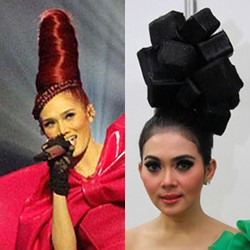 Artis-artis yang Sering Tampil dengan Gaya Rambut Heboh