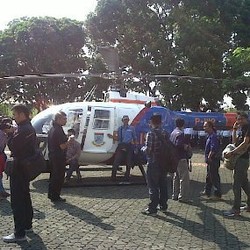 Dua Helikopter Pantau Arus Mudik di Jabar