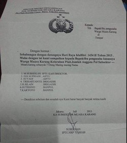 Waspadai Surat Palsu Permintaan THR dari Pencatut Polisi