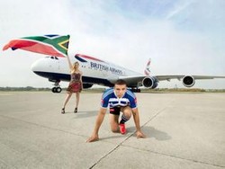 Pria Afsel Nekat Adu Lari Lawan Jumbo Jet A380