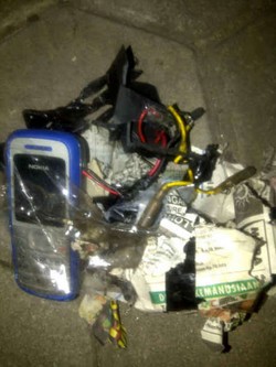 Ini Sisa Bom dan Detonator yang Meledak di Vihara Ekayana