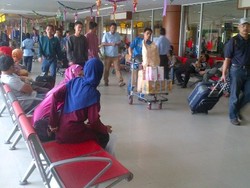  Arus Mudik di Bandara SSK II Pekanbaru Mencapai Puncaknya