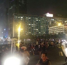 Malam Takbiran, Bundaran HI Ramai