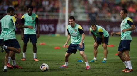 Mengintip Latihan Barca di Rajamangala