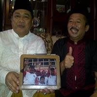 Bambang DH dan Khofifah Datang di Open House Tokoh Golkar