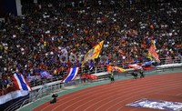 Laga tersebut disaksikan puluhan ribu fans Barcelona.