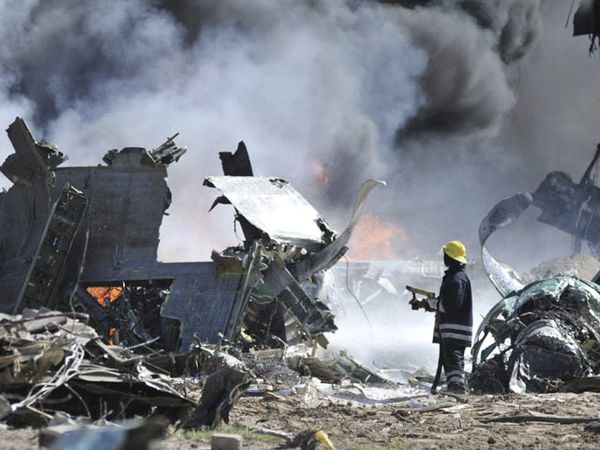 Pesawat Militer Ethiopia Terbakar di Somalia