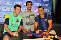 Media-media hadir bersama 26 undangan lainnya berkesempatan foto bareng dengan Lionel Messi.