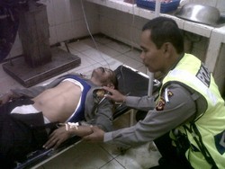 Polisi yang Ditabrak Biker Alami Patah Tulang Rusuk
