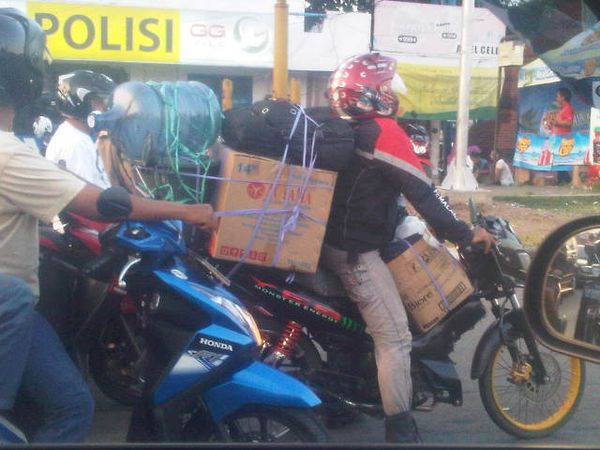 Repotnya Pemudik Bermotor