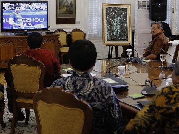 SBY Nonton Final Kejuaraan Dunia Bulutangkis 