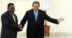 Presiden SBY Sambut PM Kepulauan Solomon di Istana Bogor