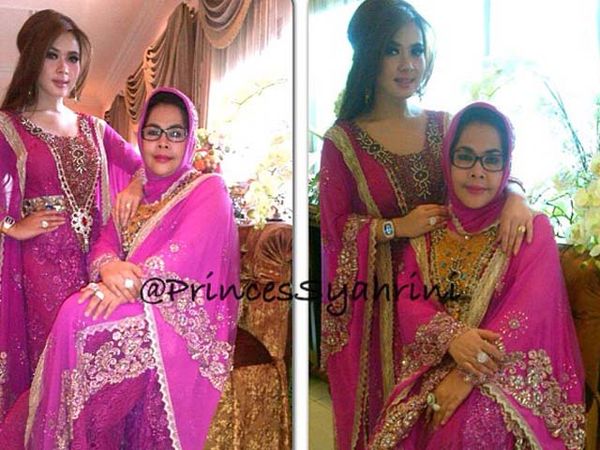 Lebaran, Syahrini Tampil Serba Pink