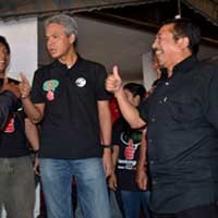 Ajak Warga Malang Pilih Jempol, Ganjar: Bambang DH Muda dan Berani