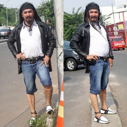 Limbad Bergaya dengan Celana Pendek