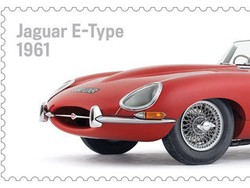 Jaguar E-Type Ada di Prangko