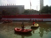 Upacara Kemerdekaan di Atas Air