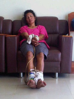 Diikat Polisi, Ini Lina yang Cekik dan Sumpal Anak Hingga Tewas