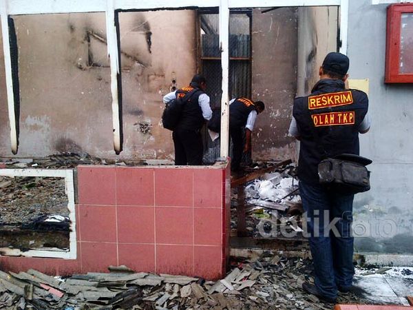 Tim Labfor Olah TKP di LP Labuhan Ruku