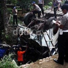 Ini Kronologi Jatuhnya Bus Giri Indah di Cisarua