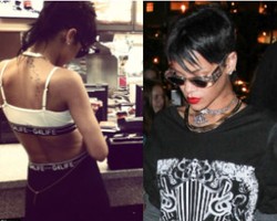 Rihanna Pamer Rambut Baru Berpotongan Mohawk dan Berbuntut