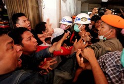 Penertiban Pedagang Parsel di Stasiun Cikini Diwarnai Kericuhan