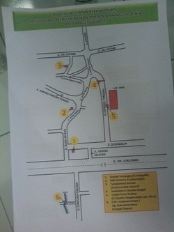 Ini Peta Lokasi Rekonstruksi Tewasnya Sisca Yofie