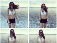 Wulan Guritno Seksi di Pantai