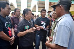  Cagub Jatim Bambang DH Janji Talangi Ganti Rugi Korban Lapindo