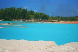 Danau Biru di Pulau Bintan, Warnanya Menakjubkan