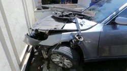 Ini Penampakan Mobil BMW yang Nyemplung di Bundaran HI