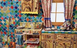 Wow, Seniman Ini Ciptakan Dapur Berlapis Jutaan Manik-manik! 