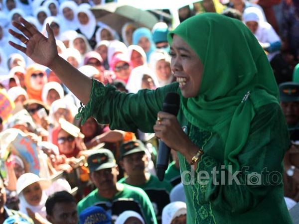 Khofifah Gelar Kampanye di Sidoarjo