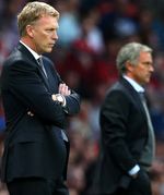 Ekspresi Serius Mourinho dan Moyes