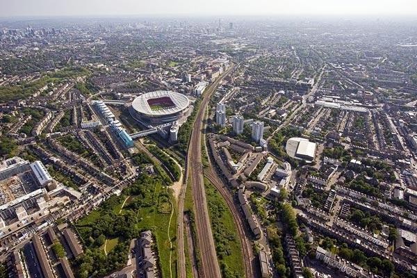 Foto udara London Utara (ciwm.co.uk)