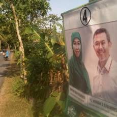 Baliho Calon Gubernur Jatim Masih Bertebaran di Pacitan