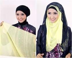 Tampil Cantik dengan Variasi Hijab Polos, Ini Tutorialnya