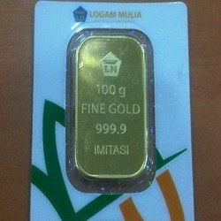 Emas Batangan Antam Pecahan 50 Gram dan 100 Gram Berubah Bentuk