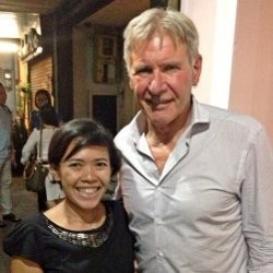 Beredar Foto Harrison Ford Nongkrong di Kedai Kopi Jakarta 