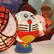 Lampion dari Benang Wol Nan Cantik dan Unik