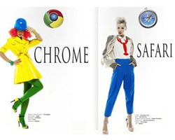 High Tech Fashion: Wanita Bergaya Sebagai Internet Browser 